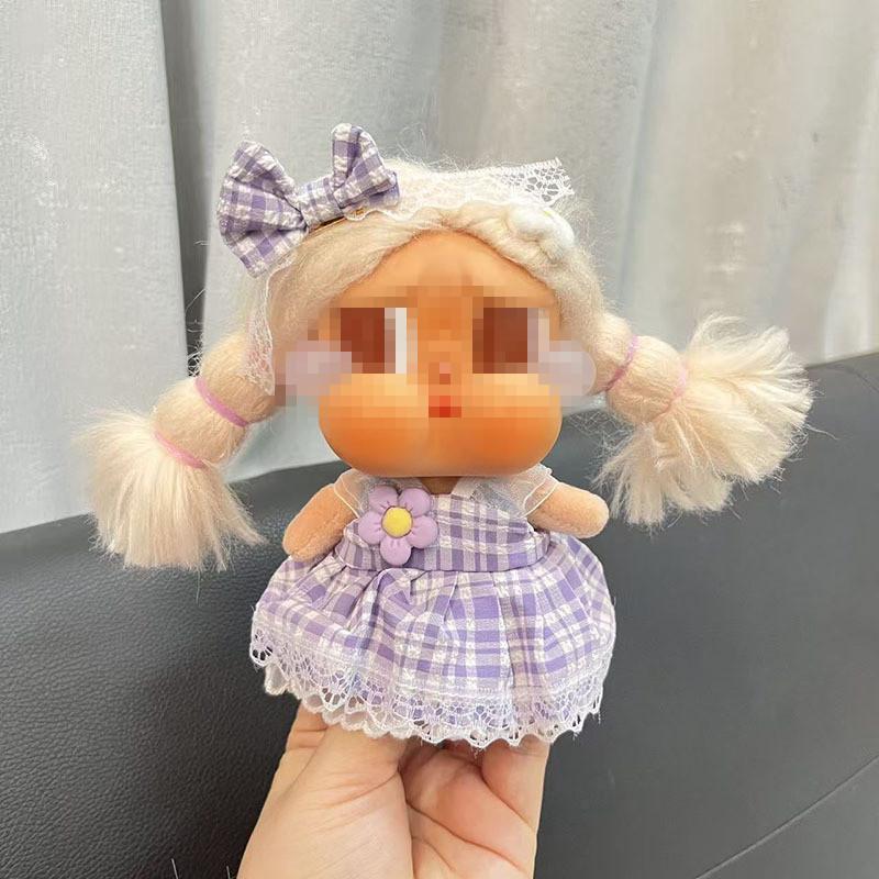 For Doll Clothes Handmade Bonnet Retro Floral Dress Cartoon Toy Cute and Fashionable Style Polyester/Cotton 14+ Years