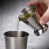 75ml Stainless Steel Measuring Shot Cup Ounce Jigger Bar Cocktail Drink Mixer Liquor Measuring Cup Mojito Measurer Coffee Mug