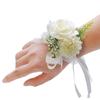 Wrist Flower Non-Fading Multi-color Decorate Elegant Bride Groom Fake Wrist Corsage for Party
