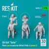 Reskit Tarhe Crew Late 3 Pieces Plastic Model Parts 1/35 CH-54A w/Seat 1968- (for ICM) RSKF35-0011 (Airplane)