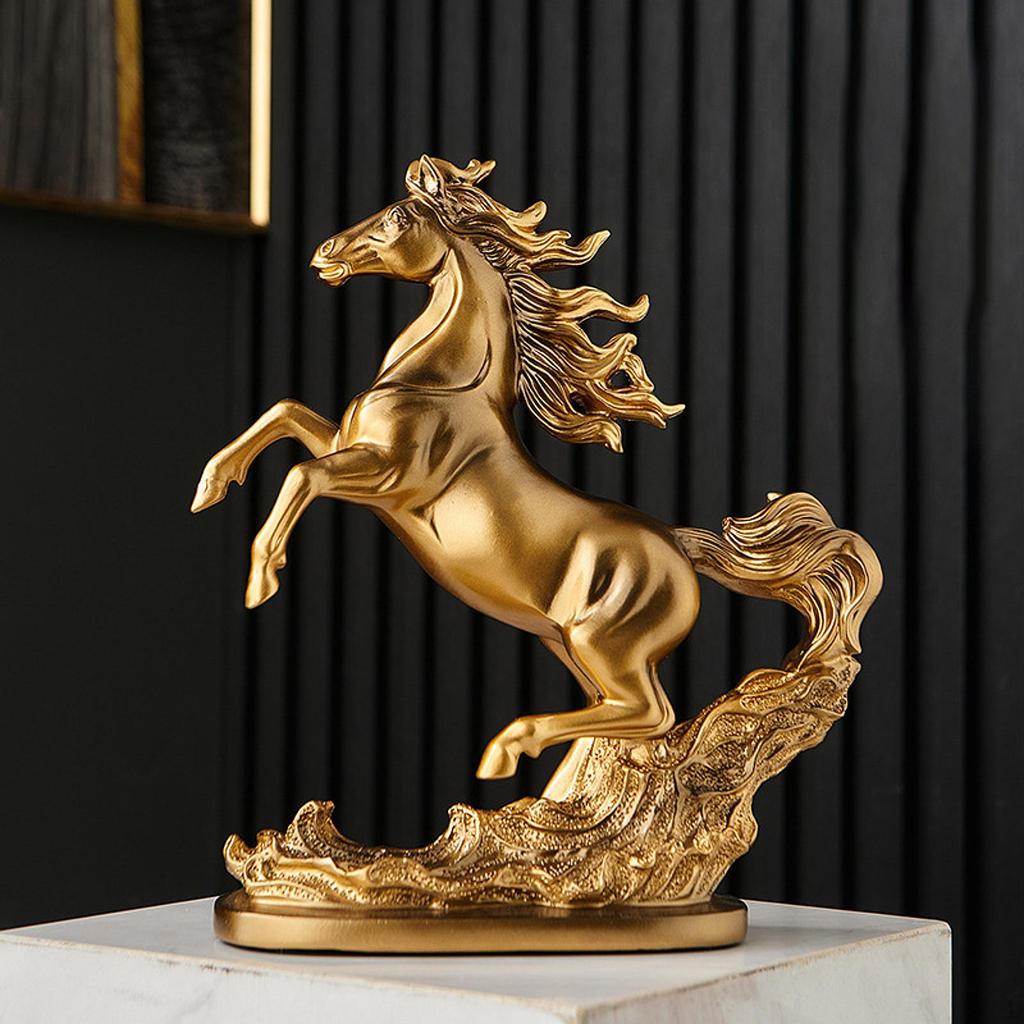 Horse Statue Resin Figurine Centerpiece Desktop Decoration, Collection, Animal Sculpture, Ornament