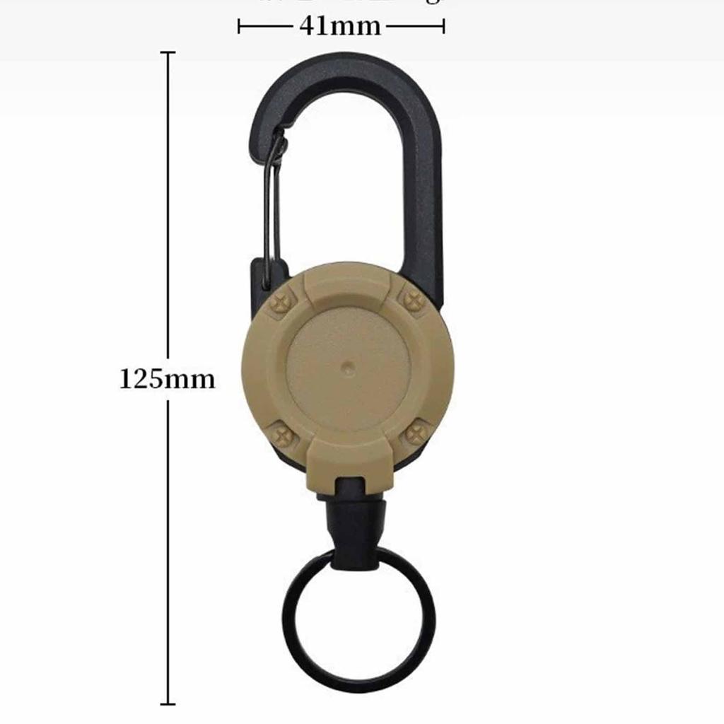 Пряжка для подвешивания ключей на рюкзак – Телескопический стальной трос, Браслет от потери, Пряжка легкого вытягивания для рыбалки и пеших походов на открытом воздухе