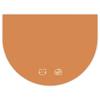 Minimalist PU Leather Pet Feeding Mat Waterproof Easy‑Wipe Non‑Slip Simple Cartoon Mat For Cat Dog Feeding Area