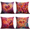 New Valentine's Day Pillow Case Creative Colorful Abstract Love Cushion Home Sofa Pillow Case