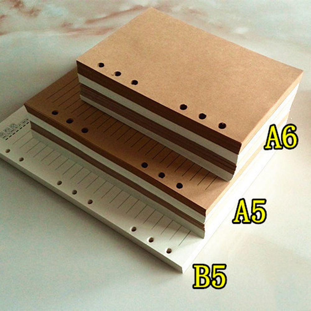 Внутренний сердечник из бумаги 80 листов, внутренняя страница переплета, сменная бумага для блокнота, сменные листы, внутренняя страница