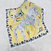 Versatile Korean Version Summer Handmade Printed Square Scarf Small High-end Sunscreen Scarf Thin Fashion Decorative Scarf for Women