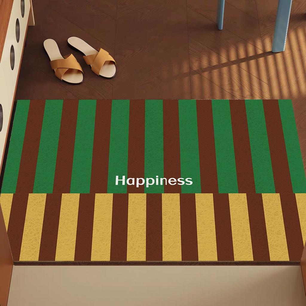 Modern Minimalist Floor Mat with Striped Pattern Home Entrance Door Mat Door Mat Wear-resistant Foot Mat Anti Slip Mat