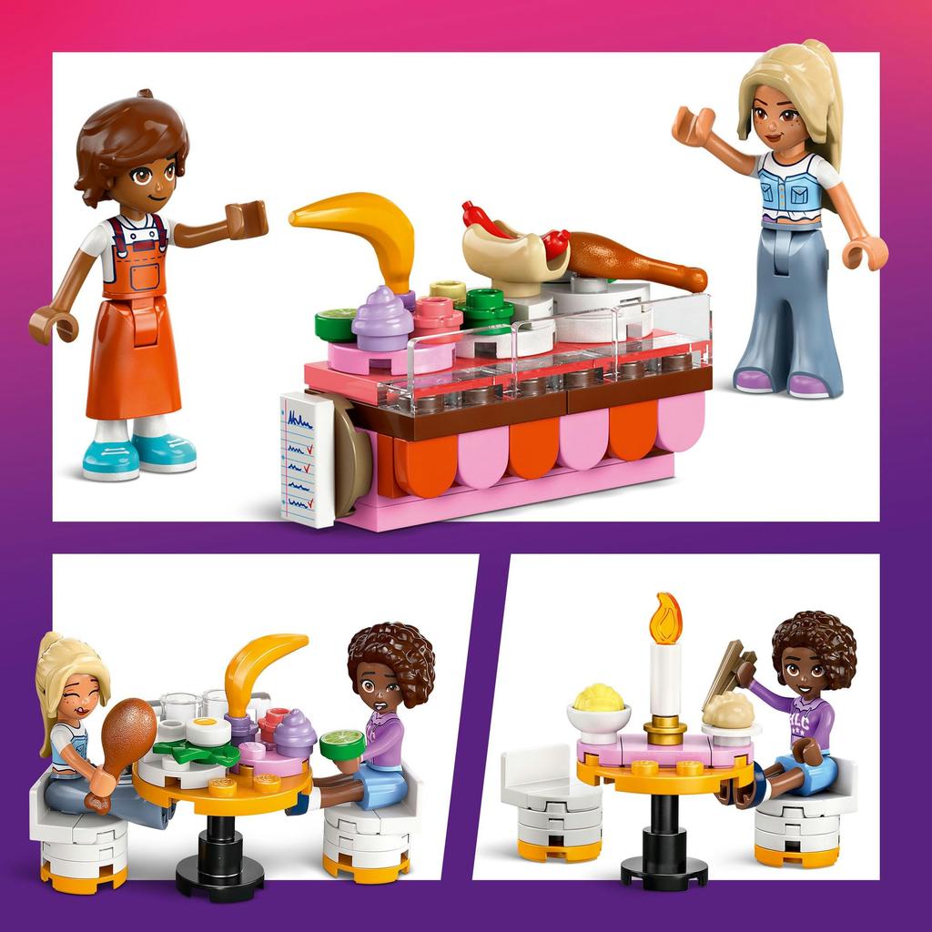 LEGO Friends Ресторан и Кулинарная школа Игрушки Подарки на день рождения Блоки Девочки Мальчики Дети 8 лет 9 лет 10 лет Начальная школа