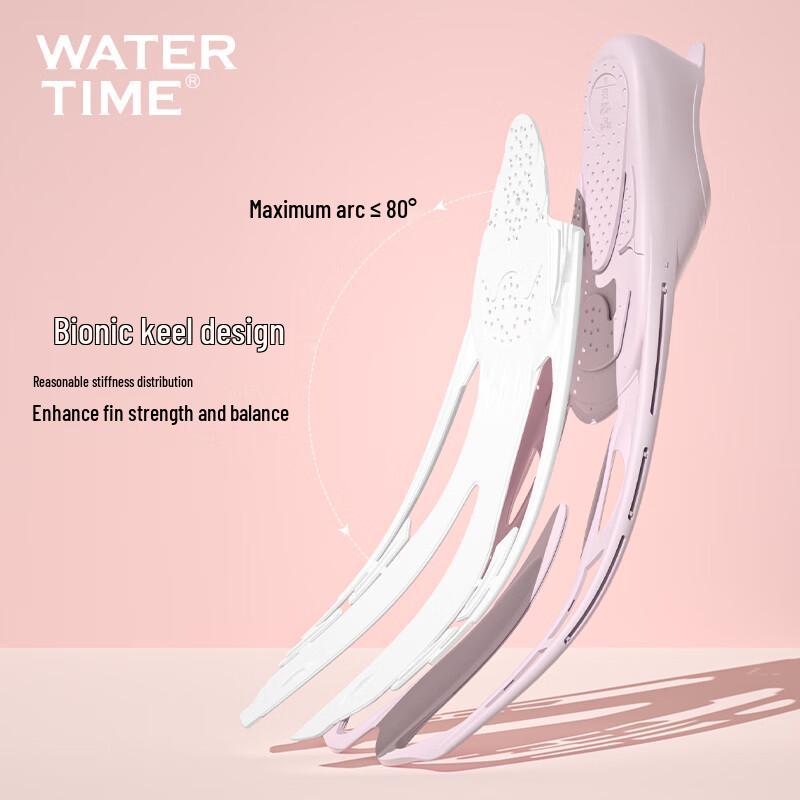 Универсальные длинные ласты для фридайвинга и снорклинга WATERTIME