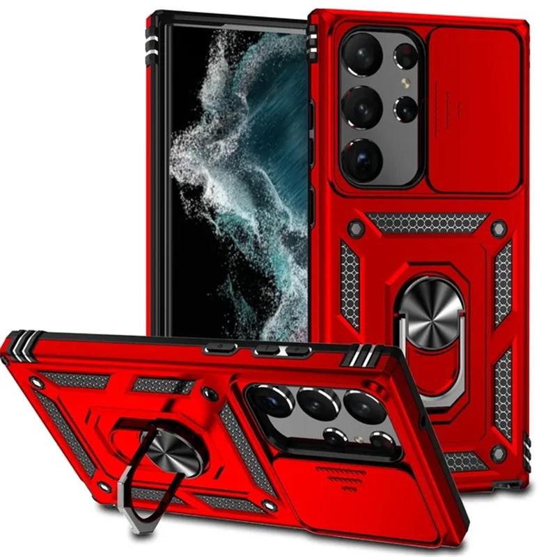 Противоударный защитный чехол с кольцом для камеры Samsung Galaxy A05 A15 A25 A04S A14 A24 A34 A54 A23 A33 A53 A73 A13 A22 M53 5G 4G S23 S24 Ultra Plus