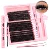 D Song Single Tuft False Eyelashes Natural Thick Diy Segmented 10-18Mm Eyelashes