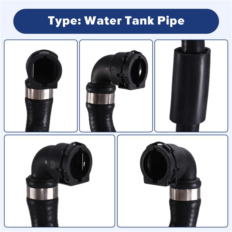 ABLZ-Coolant Water Tank Pipe Hose 17127576378 For BMW X5 X6 2008-2014 Car Cooling System Parts