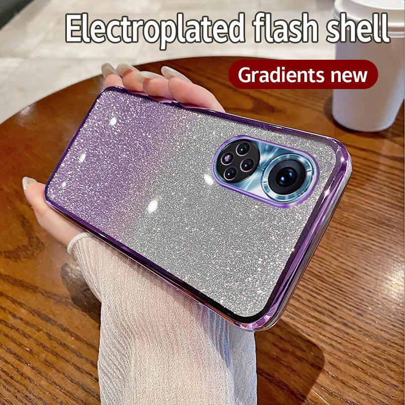 Для Huawei Nova 9 Pro Чехол Honor 50 Pro Чехол для телефона Блестящий блестящий силиконовый объектив камеры Мягкая задняя крышка