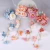 Pearl Chinese Style Hair Clip Tassel Flower Hairpin Trendy Hanfu Hair Accessories  Girls