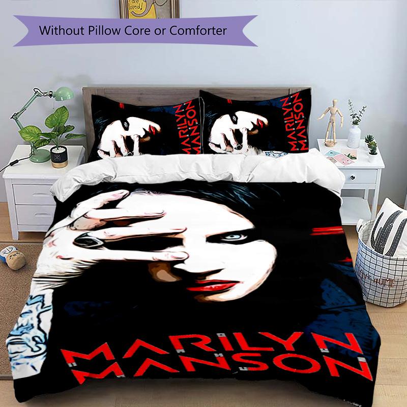 MARTINIMANSON 3pcs Bedding Set Duvet Cover Closure Includes 1 Duvet Cover & 2 Pillowcases for All Seasons Bedroom Home Dorm Decor