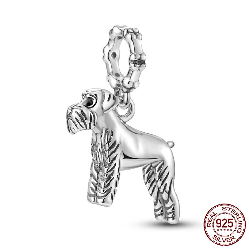 Charms Copper Copper Love Heart Dog Cat Paws Pendant Beads Fit Original Mula Bracelet Diy Jewelry For Women