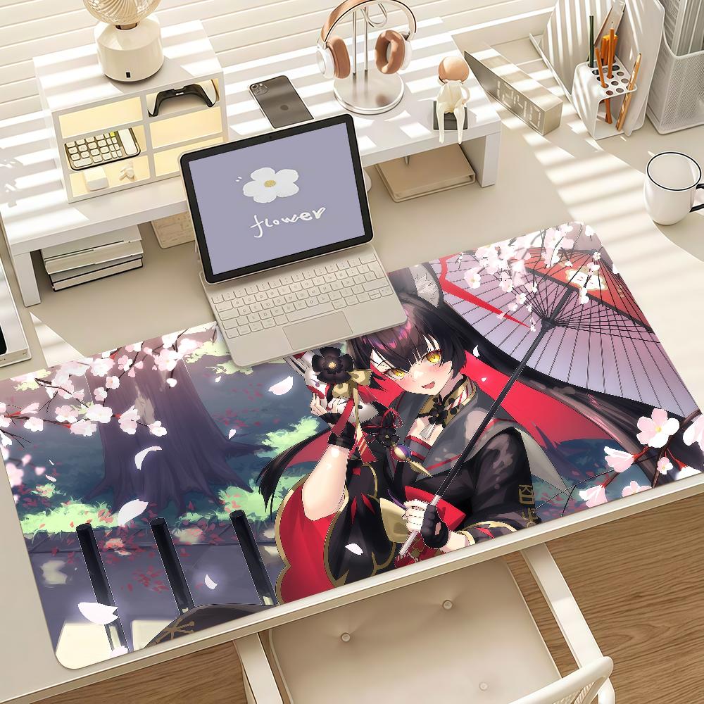 Blue Archive Kosaka Wakamo Anime Gaming Mouse Pad Antislip Rubber Base Large Laptop Desk Mat For Office Home