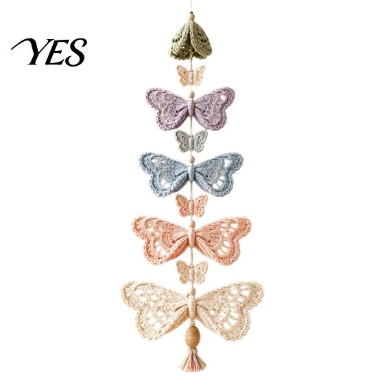 Artistic Hanging Pendant DIY Crochet Kit, Butterfly/Hummingbird/Bee/Cardinals/Dachshund/Halloween Theme, Decorative Handmade Relaxing Knitting Project