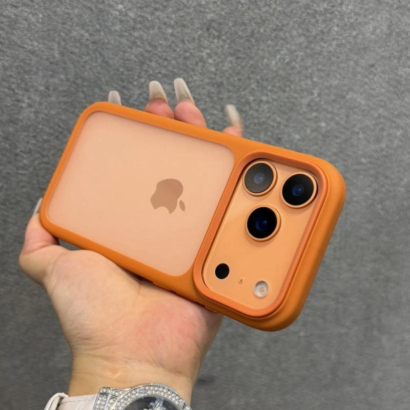 Прозрачный бизнес-чехол для iPhone 17 Air с кнопкой управления камерой, Гибридная броня из акрила и ТПУ, Матовое покрытие для iPhone 17 Pro Max