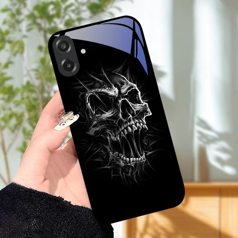 Чехол для Samsung Galaxy A07 Крутой Лев Закаленное Стекло Чехлы для Телефона Для GalaxyA07 A 07 SamsungA07 Полная Защита Камеры Чехол Capa