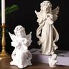 Статуэтка Ангела-Хранителя из смолы Маленькая фигурка ангела Памятный подарок Исцеление Сочувствие для полки Дома Гостиной Стола Офиса Декор