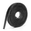1.5m 3 Rows Aluminum Mesh Rhinestones Ribbon Sewing Strass Trim Clothing Accessories (Black)