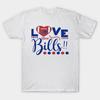Мужская черная футболка с принтом Buffalo Bills #Amine0148 Печать методом термопереноса без вырезания Хлопковая футболка