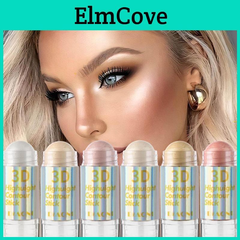 Colors 3d Face 6 Brighten Highlighter Bar Cosmetic Face Contour Bronzer Shimmer Highlighter Stick Concealer Cream Makeup Tool