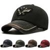 Denim Baseball Cap Embroidered Eagle Cap for Men Women Snapback Hat Sun Visor Hats Fishing Hat Peak Cap