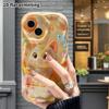 Phone Case: 2D flat design suitable for iPhone 18 17 16 15 14 13 Pro protective case, orange and white little kitty, perfect Christmas and Halloween h