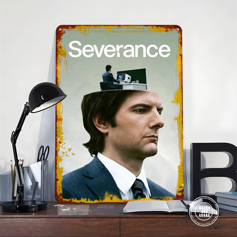 Severance TV Show Tinplate Poster Customized Wall Art Vintage Retro Metal Signs for Luxury Home Decor Items Room Decorations