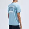 Anta Printed Letter Round Neck Short Sleeve T-Shirt Men Tops Blue 152321168-2