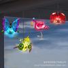 Solar Flying Insects Night Light with Hanging Rope/Hook Metal Lights Outdoor Soft Light Hanging Solar Lamp for Garden Home Decor