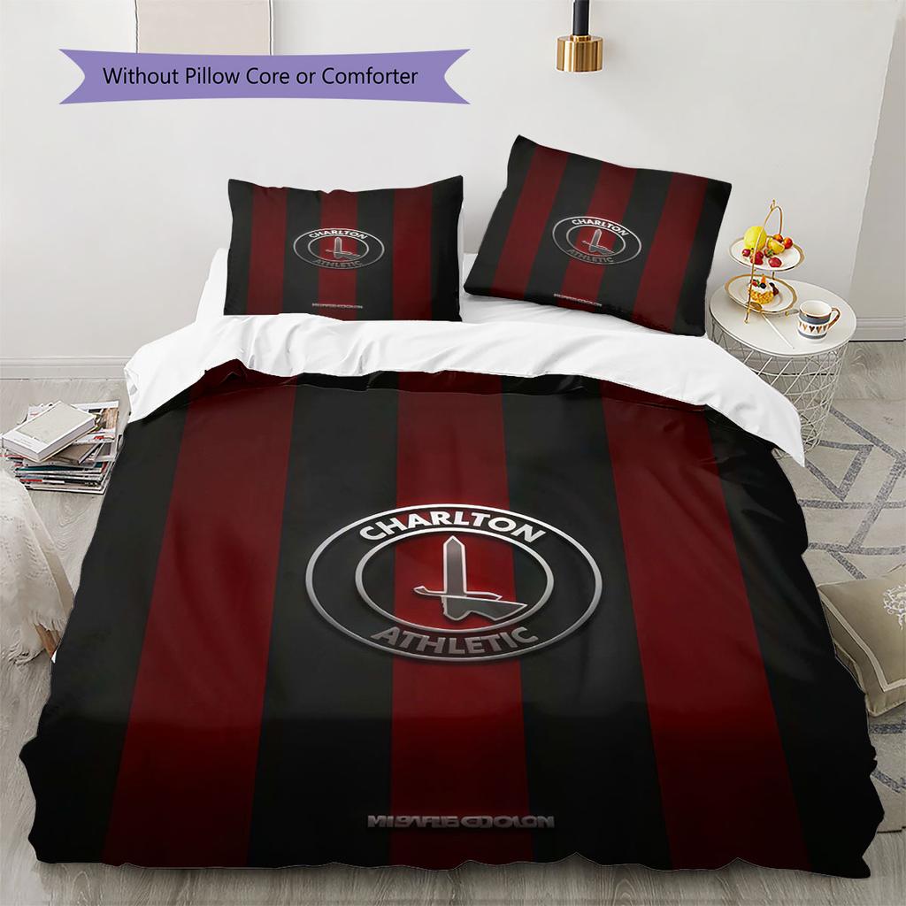 Charlton poster Bedding Quilt Set Quilt Cover Pillowcase Home Decoration Birthday Gift (1 * duvet cover + 2 * pillowcase, without core)