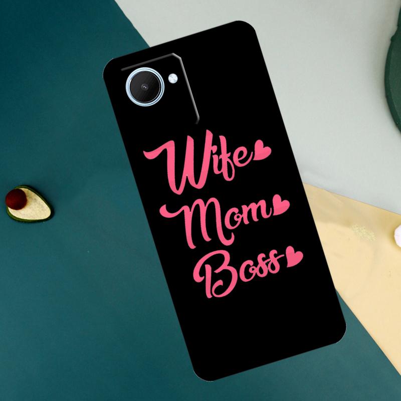 Wife Mom Boss For Realme C55 C71 C75 C67 C63 C51 C61 C53 C35 C65 11 12 13 14 15 Pro Plus GT6 GT7 Pro Case