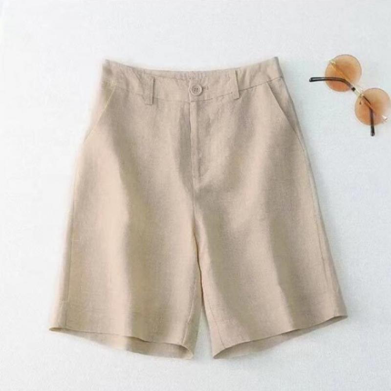 Shop Women S Summer Linen caSual Back elaStic ShortS Won Wpt Wbe0a69