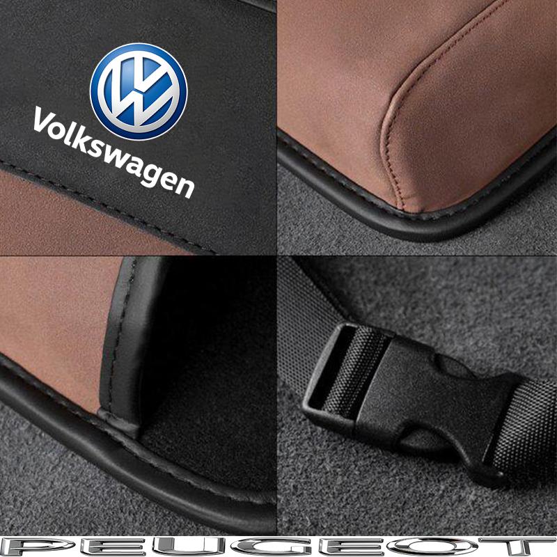 Car Rear Seat Back Storage Bag Car Multi Organizer Pocket For VW GTI Polo Golf ED50 MK678 Passat Atlas Jetta Tiguan Arteon CC Hub Cap