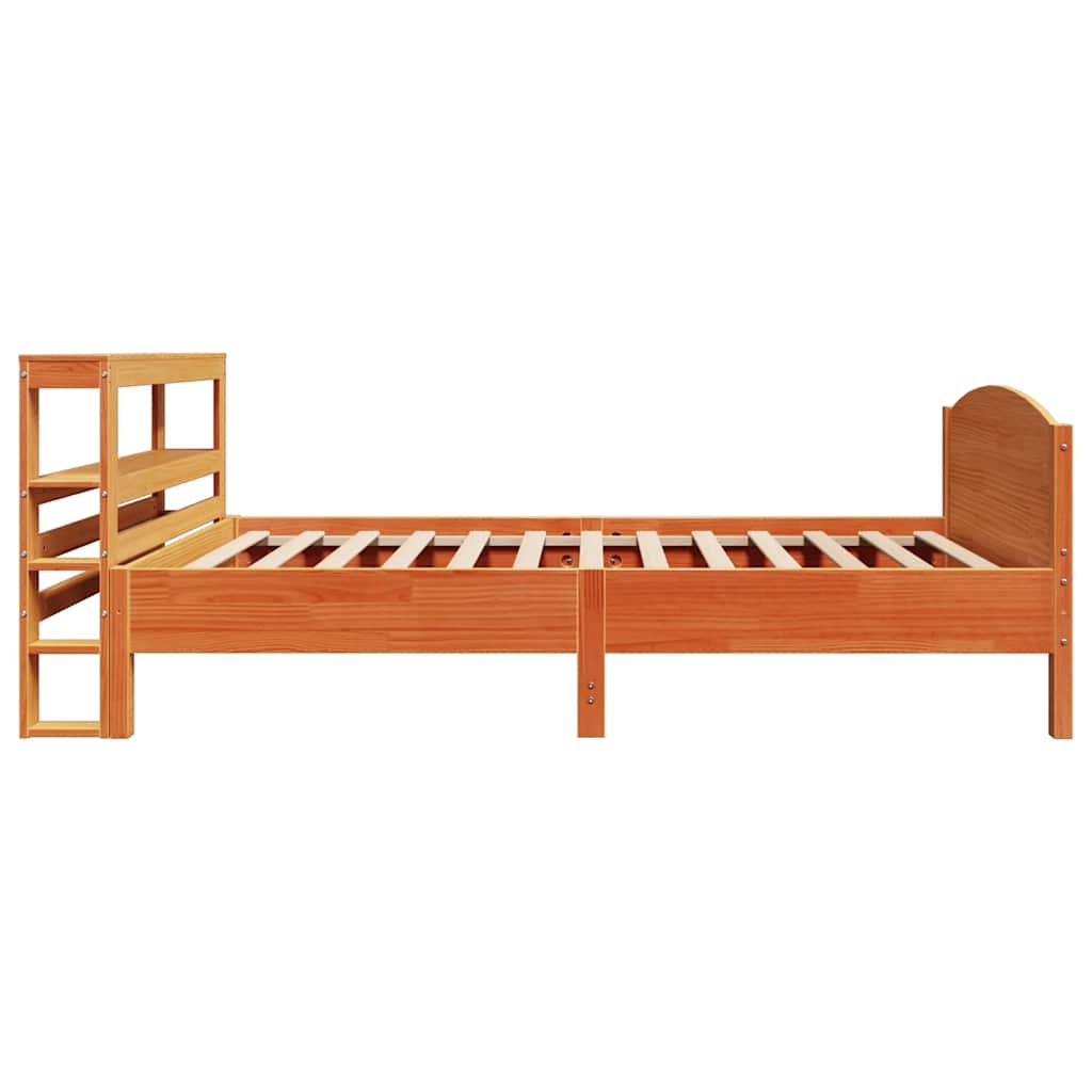 Vidaxl Каркас кровати без матраса, Вощеный коричневый, 75x190 см, Сосновый