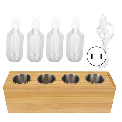 Подогреватель массажного масла 4 бутылки постоянная температура быстрый нагрев съемный подогреватель лосьона 110‑240 В США