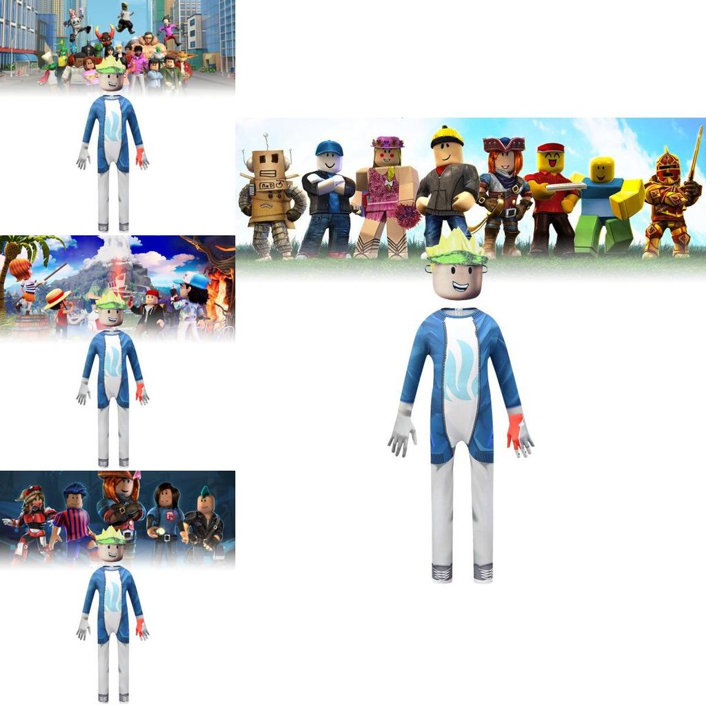 Модный детский комбинезон Pocket Devs Roblox из мягкой ткани, идеально подходит для костюмов на Хэллоуин и косплей