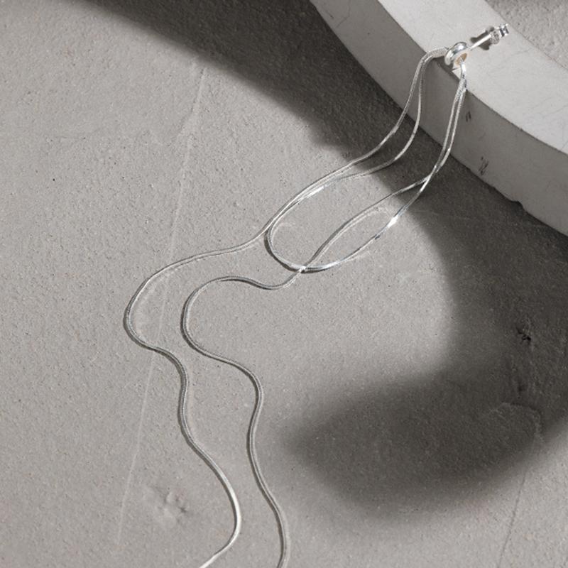 Wuqie 925 Silver Snake Bone Chain Tassel Earrings Women Jewelry Designer Earring 2022