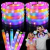 25-26 Светящиеся палочки, Игрушки-трубочки Pop Tubes, Набор из 24 штук, Светящиеся в темноте, Товары для вечеринки, Сенсорные игрушки для малышей