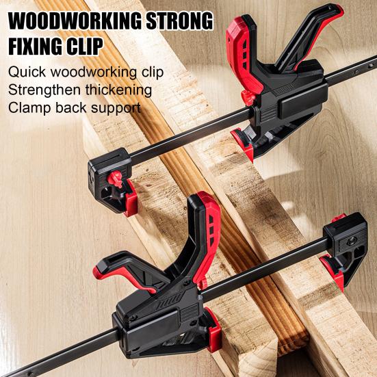 Зажим для деревообработки с эргономичной ручкой, многоцелевой, для работы одной рукой, быстрозажимной зажим, ручной инструмент для проектов «сделай сам»