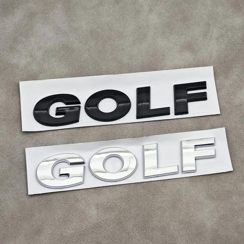 BGA1 Golf 3 4 MK3 MK4 2026 Hot For VW VOLKSWAGEN VW 3D ABS Chrome Black Logo GOLF Emblem Letters Sticker Car Rear Trunk Badge For Vol