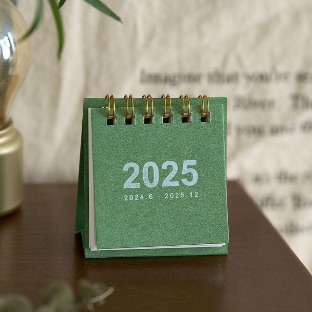 Украшение для дома Мини-календарь Плотная бумага Настольные украшения 2025 Ежедневник