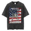 Mens Clothes Tee Shirt Homme TShirts Men Autism Skeleton Meme  Human Funny Skull Washed Short Sleeved Round Neck Yk Tshirt