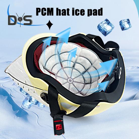 1/2 шт., подкладка для шапки со льдом, вставка для каски, охлаждающая подкладка для шлема без пота, охлаждающий коврик для езды на открытом воздухе для занятий спортом