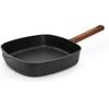 Сковорода Woll Eco Logic QXR чугунная индукционная с высокими бортами 28 см с деревянной ручкой (728WLCI-Q)