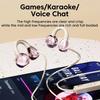 HiFi Ear Clip Headphones Ear Clip Type Not In Ear Headphones With Mic Wired Headphones  Sport Use