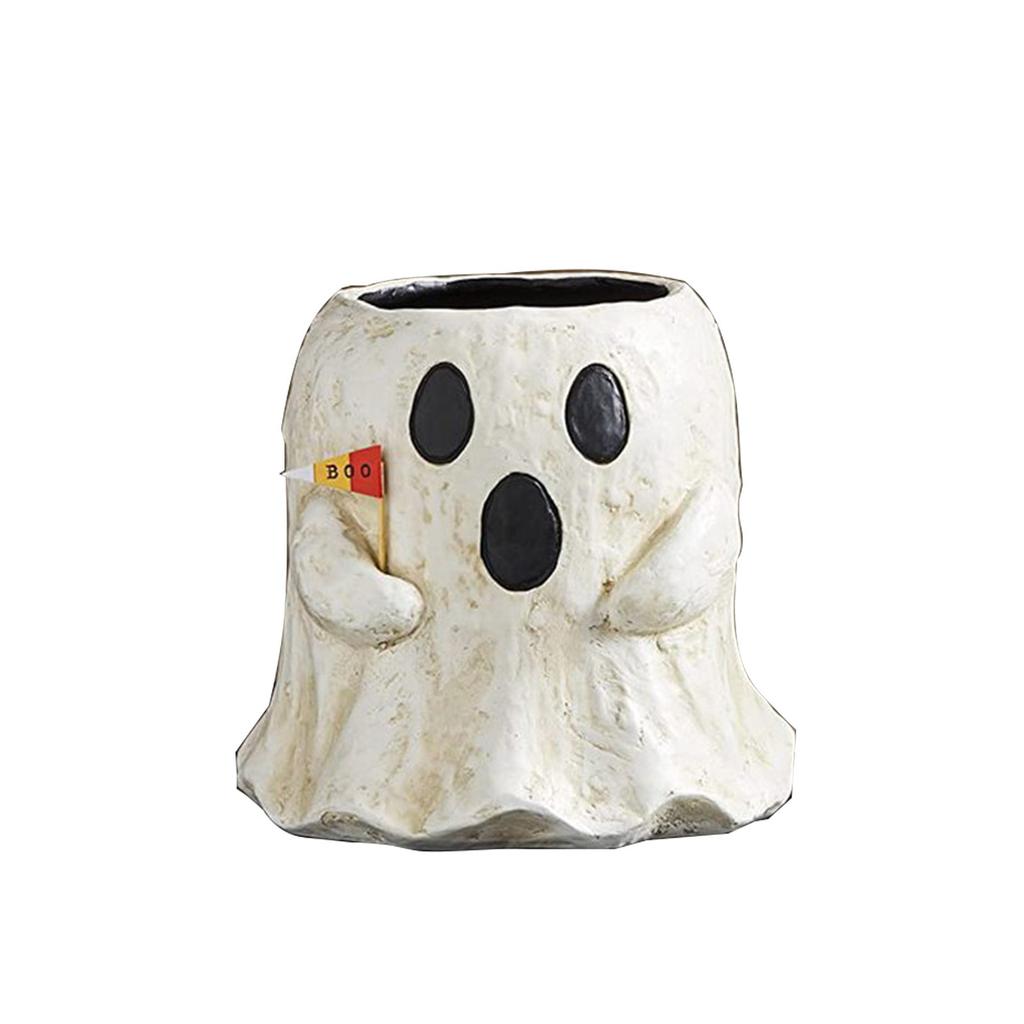 Милый дизайн привидения цветочный горшок суккулентный призрачный горшок для Хэллоуина цветочный горшок фигурка привидения украшения декор для крыльца двора